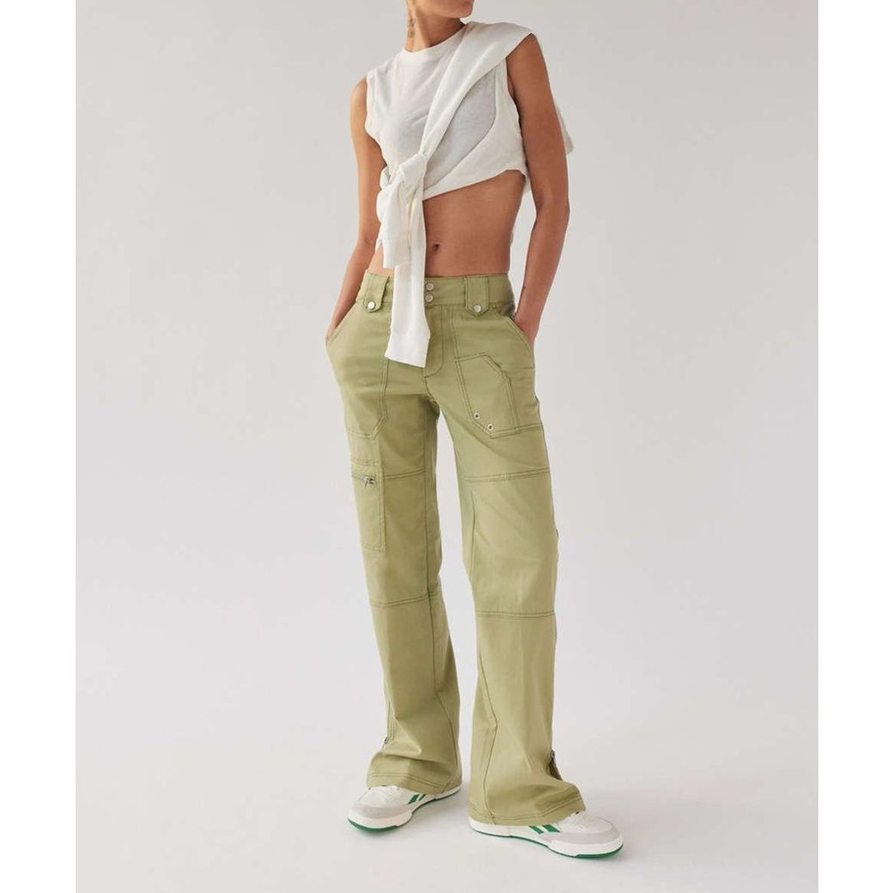 Urban Outfitters BDG Emery Low Rise Workwear Pants Green Size 8